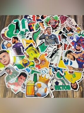 5for$10 Soccer World Cup Pack of 50 Stickers Laptop, Skateboards, And More
